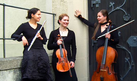 Trio Carisma, Isabel Warm, Henriette Mittag und Margret Vetter.